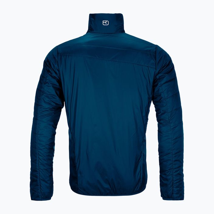 Men's ORTOVOX Swisswool Piz Boval hybrid jacket blue reversible 6114100041 9
