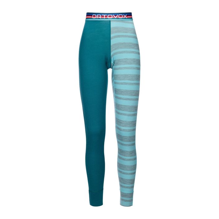 Women's thermal pants ORTOVOX 185 Rock'N'Wool Long green 8416400011 2