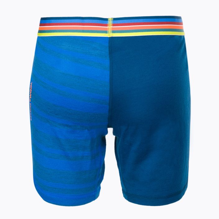Men's thermal boxer shorts ORTOVOX 185 Rock'N'Wool blue 8413200001 2