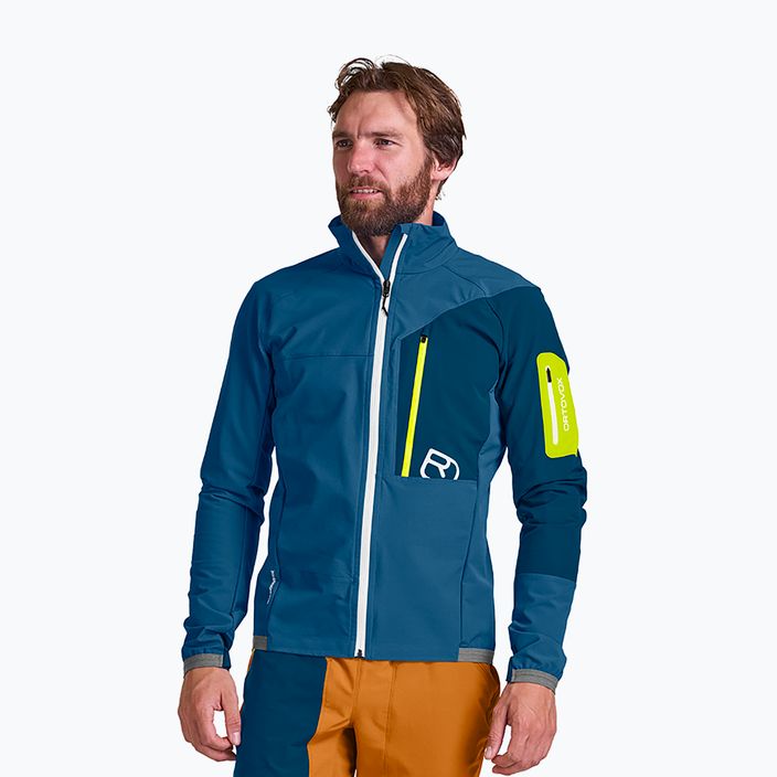 Men's softshell jacket ORTOVOX Berrino blue 6037200022
