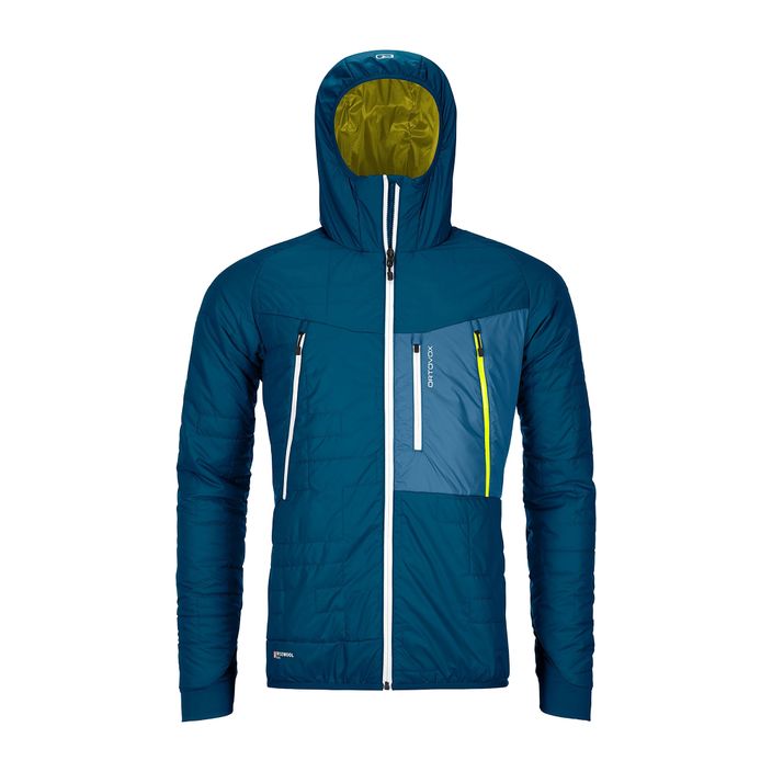 Men's skit jacket ORTOVOX Swisswool Piz Boè blue 6106200037 2