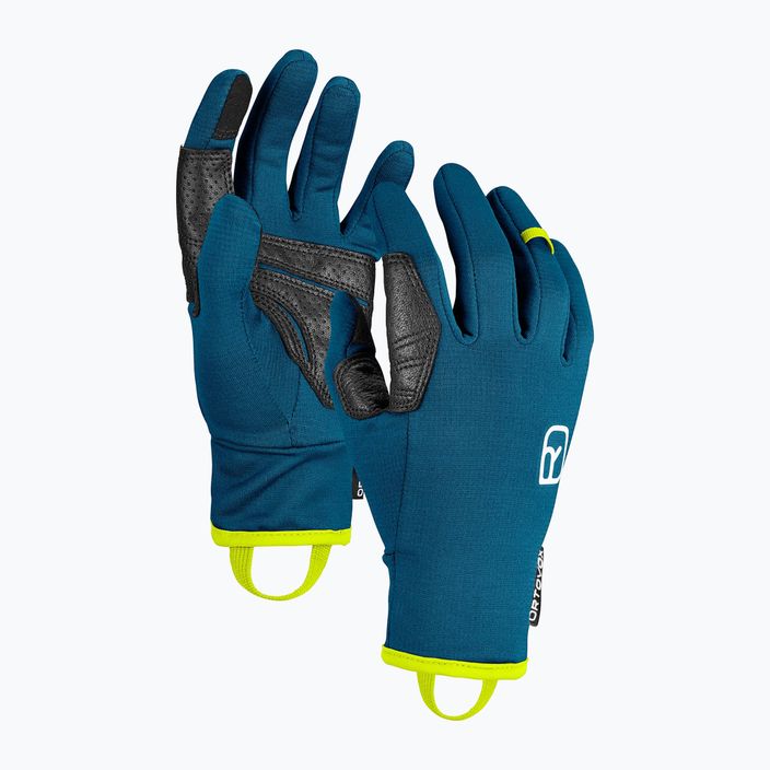 Men's trekking gloves ORTOVOX Fleece Light blue 5636900008 6