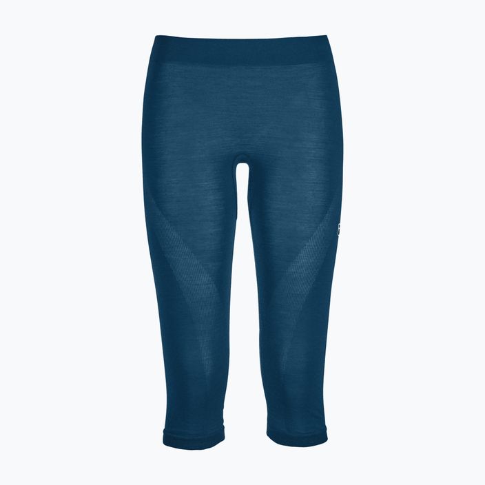 Women's thermoactive trousers ORTOVOX 120 Comp Light Short petrol blue 3
