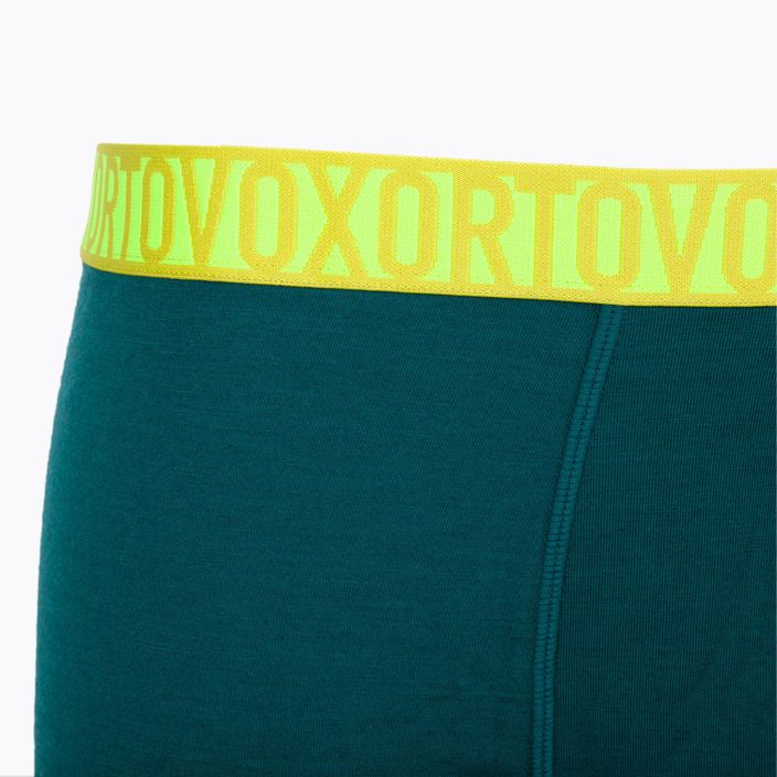 Men's ORTOVOX 150 Essential thermal boxer shorts green 88903 3