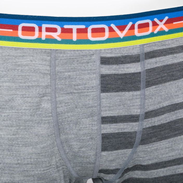 Men's thermal boxer shorts ORTOVOX 185 Rock'N'Wool grey 8413200021 3