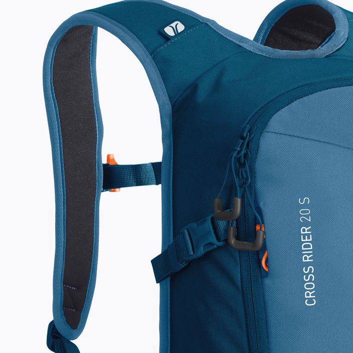 ORTOVOX Cross Rider 20 S ski backpack petrol blue 6