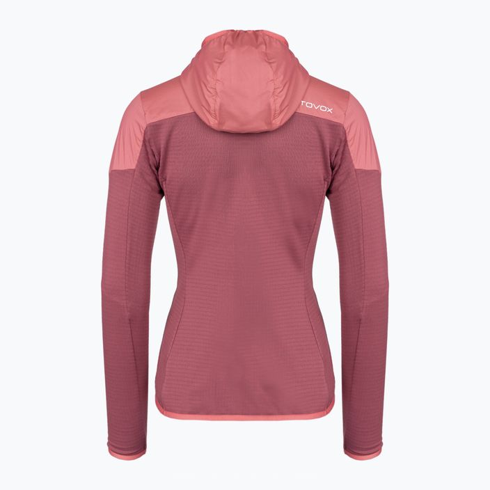 Women's trekking sweatshirt Ortovox Ladiz Hybrid pink 86959 2
