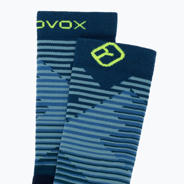 Men's ski socks ORTOVOX All Mountain Mid petrol blue 5