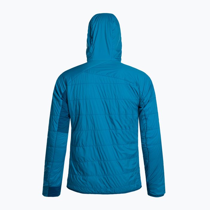Men's ORTOVOX Swisswool Piz Duan hybrid jacket blue 6132700039 2