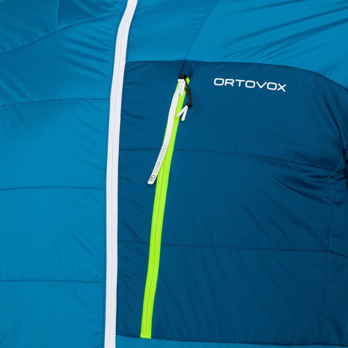Men's ORTOVOX Swisswool Piz Duan hybrid jacket blue 6132700039 3