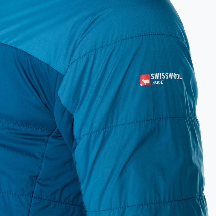 Men's ORTOVOX Swisswool Piz Duan hybrid jacket blue 6132700039 4