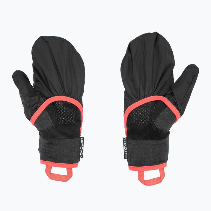 Women's Ski Gloves ORTOVOX Fleece Grid Cover black raven 4