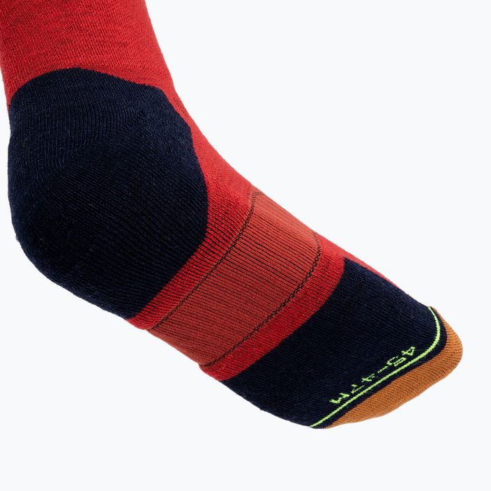 Men's ski socks ORTOVOX Freeride Long Socks Cozy cengla rossa 3
