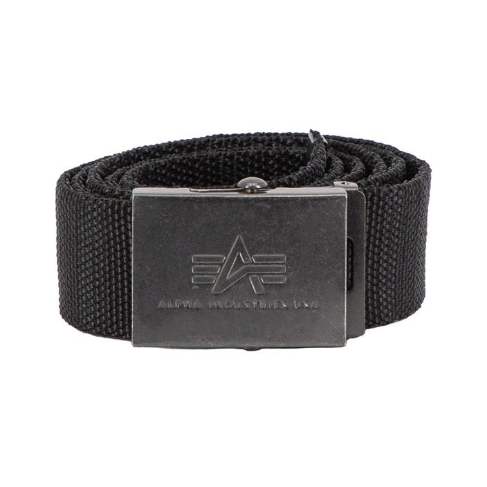 Alpha Industries Heavy Duty trouser belt 4 cm black 2