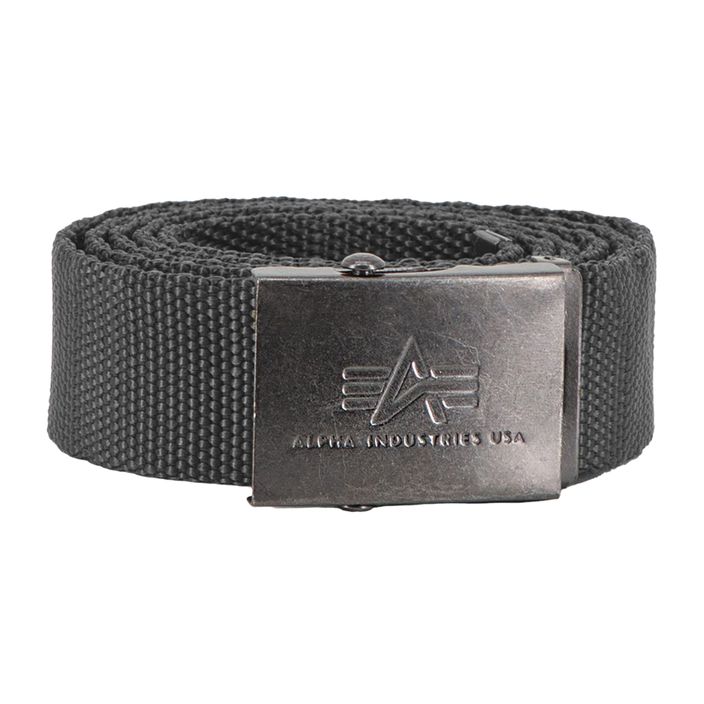 Alpha Industries Heavy Duty trouser belt 4 cm replica grey 2