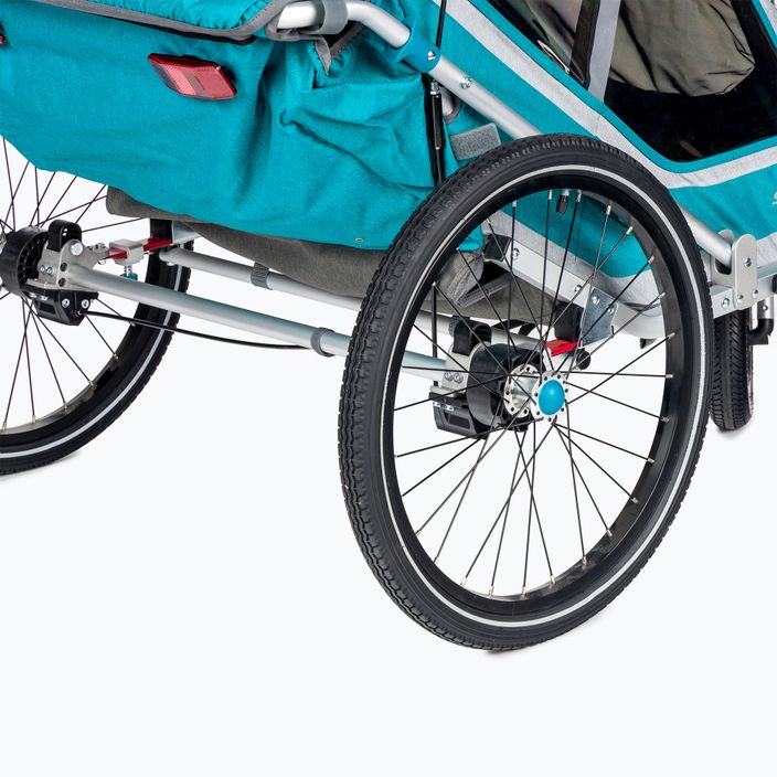Qeridoo Speedkid2 two-seater bicycle trailer blue Q-SK2-21-P 6