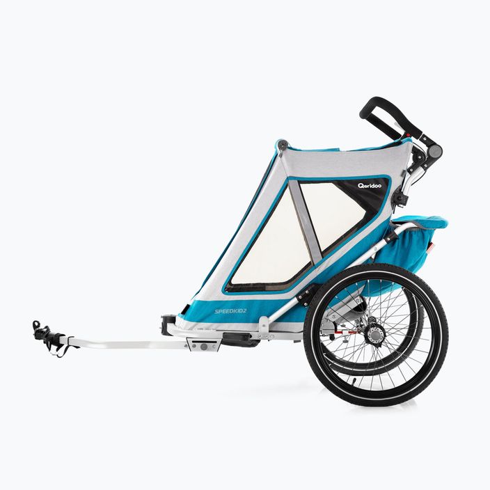Qeridoo Speedkid2 two-seater bicycle trailer blue Q-SK2-21-P 9