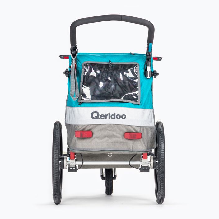 Qeridoo Sportrex1 single person bicycle trailer blue Q-SR1-21-P 4
