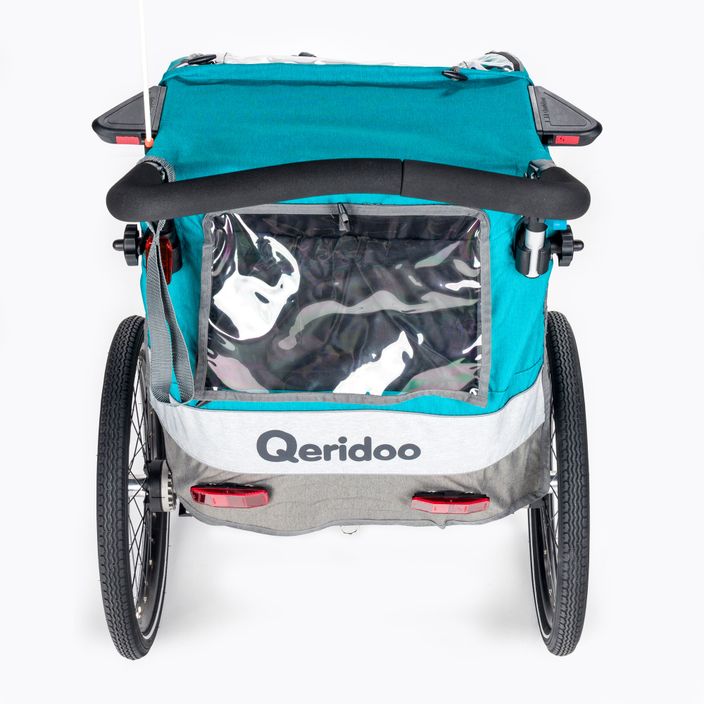 Qeridoo Sportrex1 single person bicycle trailer blue Q-SR1-21-P 5