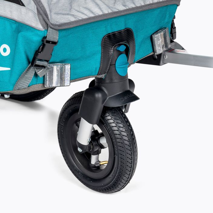 Qeridoo Kidgoo1 single-seater bicycle trailer blue Q8-20-P 5