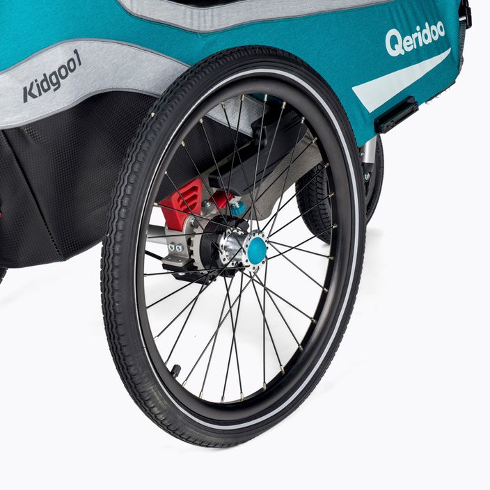 Qeridoo Kidgoo1 single-seater bicycle trailer blue Q8-20-P 6