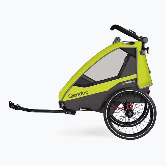 Qeridoo bike trailer Sportrex 1 new lime green 3