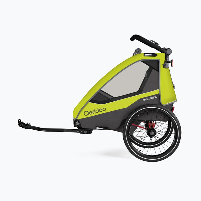 Qeridoo bike trailer Sportrex 2 new lime green 2