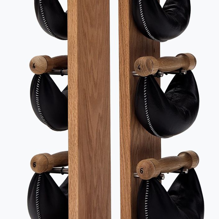 NOHrD SwingBell dumbbells with Tower Oak stand 2-8 kg 3