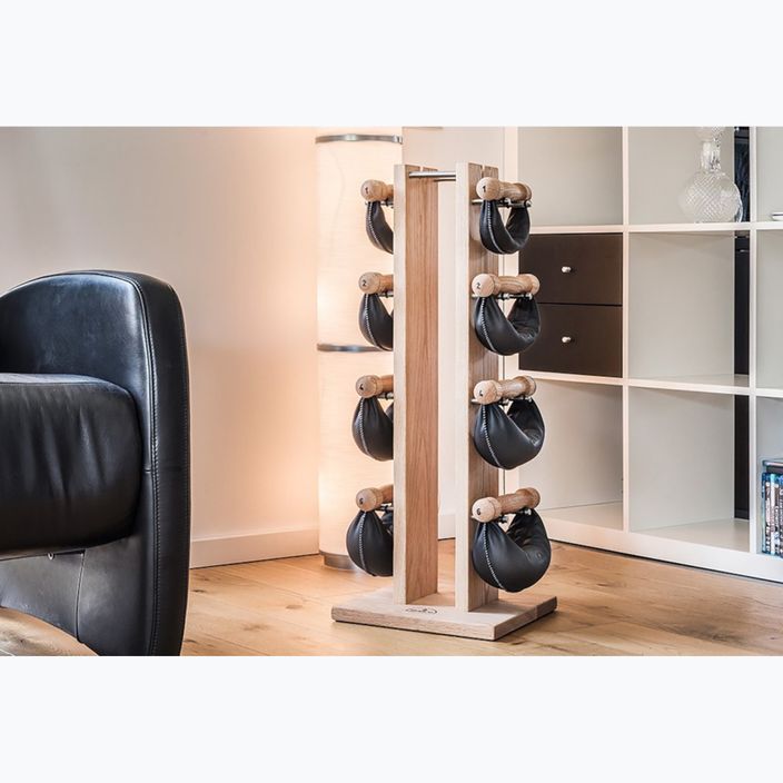 NOHrD SwingBell dumbbells with Tower Oak stand 2-8 kg 7