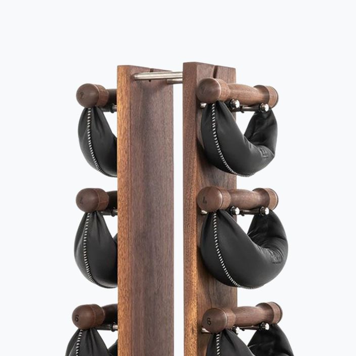 NOHrD SwingBell dumbbells with Tower Classic stand Walnut 2-8 kg 2