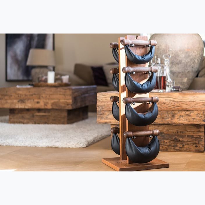NOHrD SwingBell dumbbells with Tower Classic stand Walnut 2-8 kg 8