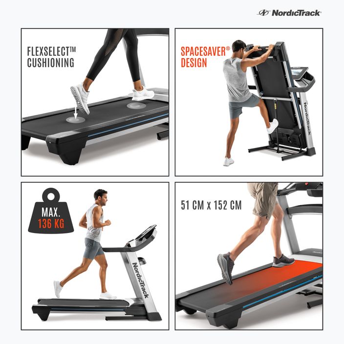 NordicTrack EXP 14i electric treadmill 13