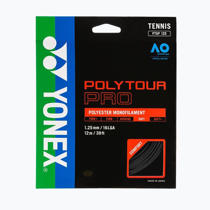 Tennis string YONEX Poly Tour Pro Set 12 m black