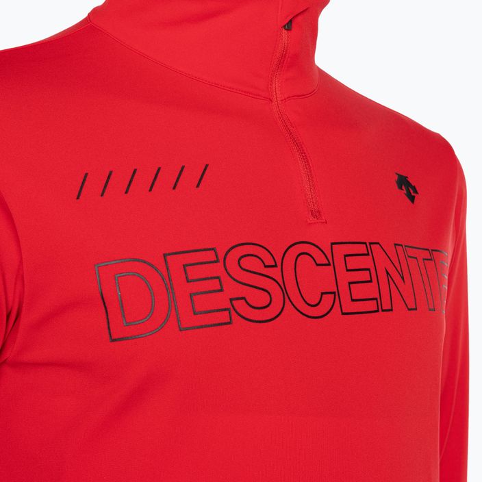 Men's Descente ski sweatshirt Descente 1/4 Zip 85 red DWMUGB28 3