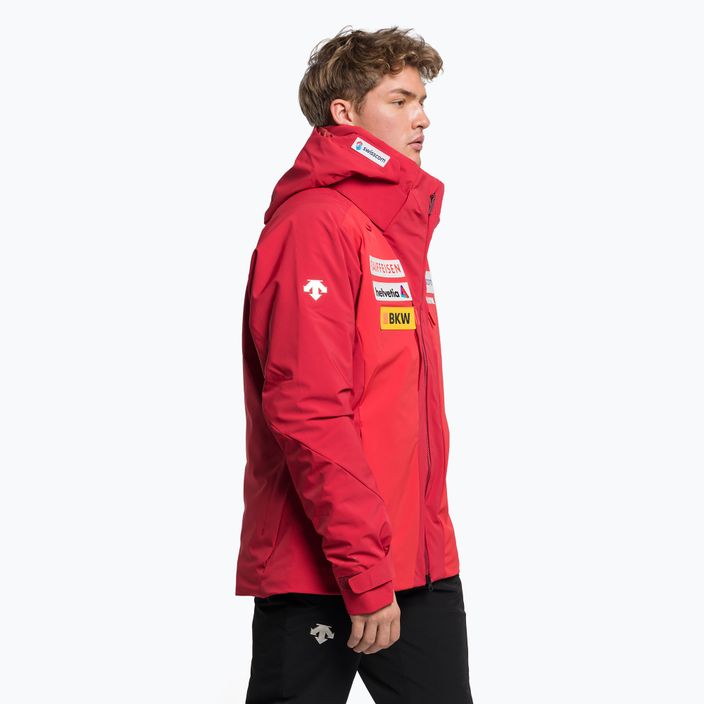 Men's ski jacket Descente Swiss National Team Replica 86 red DWMUGK20 3