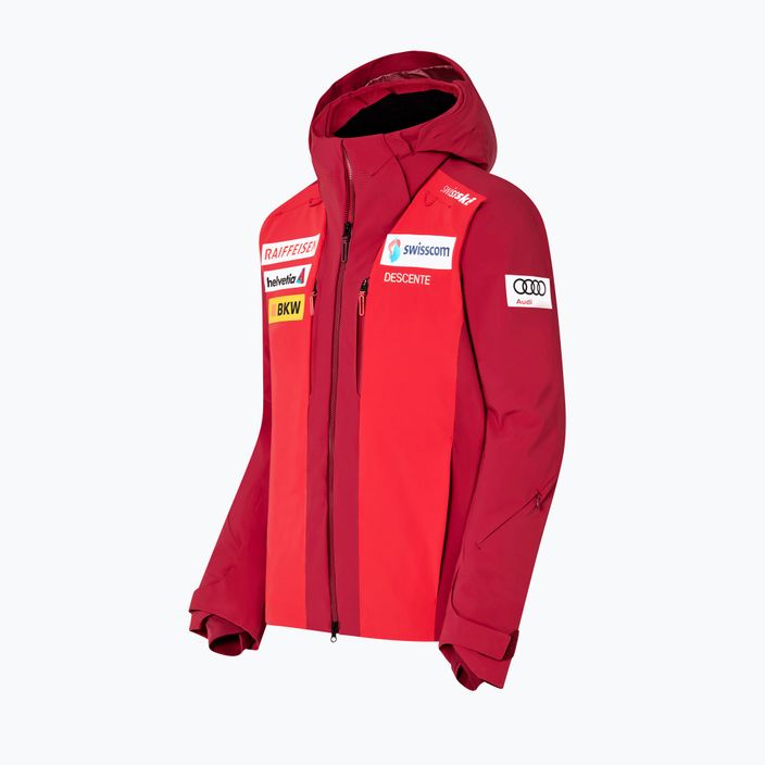 Men's ski jacket Descente Swiss National Team Replica 86 red DWMUGK20 19