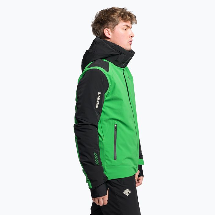 Men's ski jacket Descente Reign 19 green DWMUGK24 3
