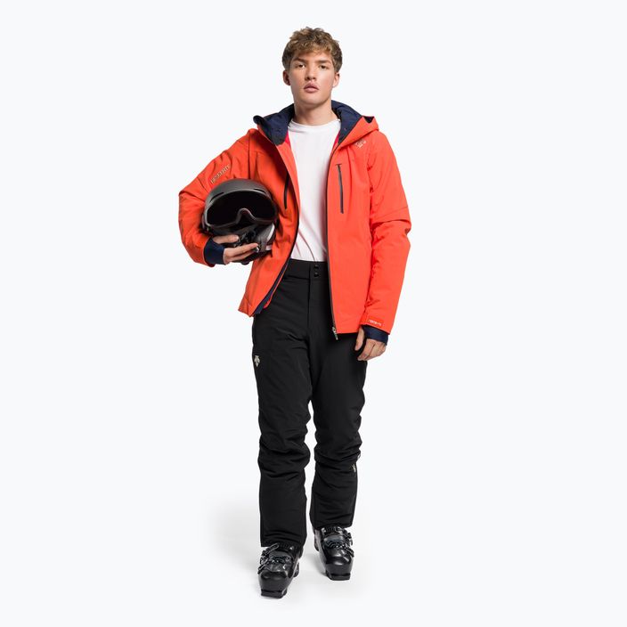 Men's Descente Josh 30 ski jacket orange DWMUGK26 2