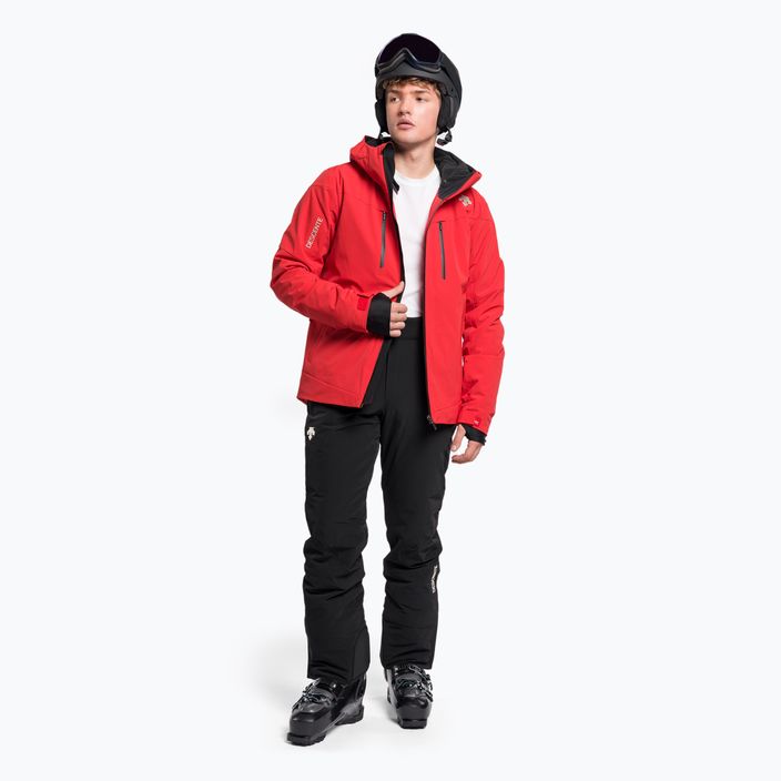 Men's Descente Josh 85 ski jacket red DWMUGK26 2