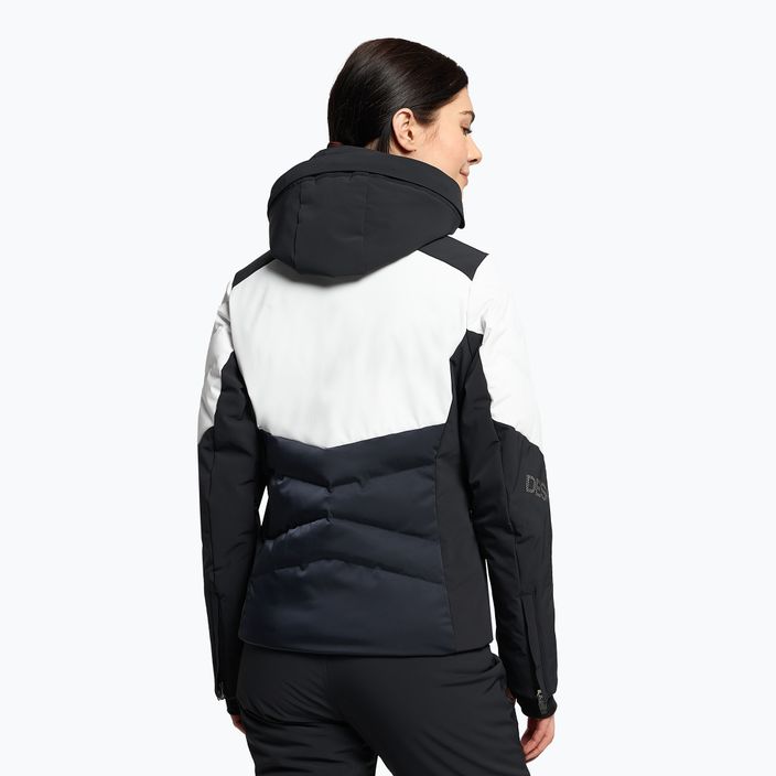 Women's ski jacket Descente Evelyn 14 white and black DWWUGK23 4