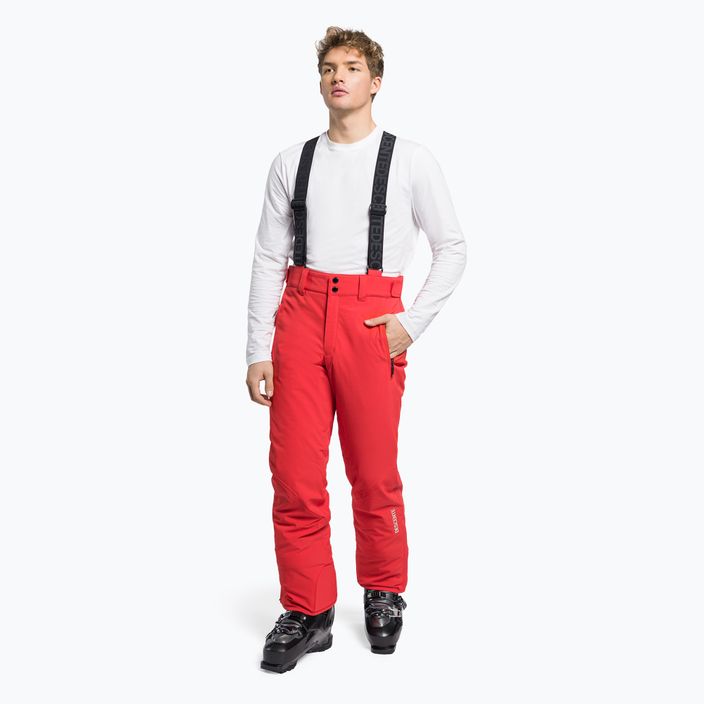 Men's Descente Swiss ski trousers red DWMUGD40
