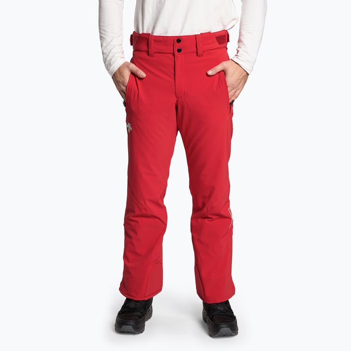 Men's ski trousers Descente Swiss electric red 3