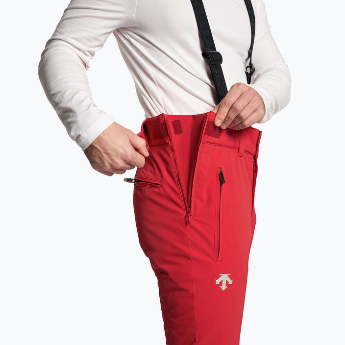 Men's ski trousers Descente Swiss electric red 4