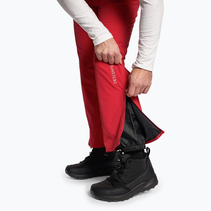 Men's ski trousers Descente Swiss electric red 5
