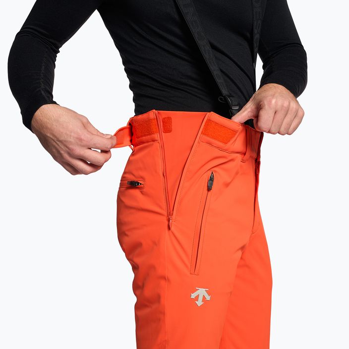 Men's Descente Swiss mandarin orange ski trousers 3