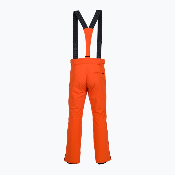 Men's Descente Swiss mandarin orange ski trousers 6