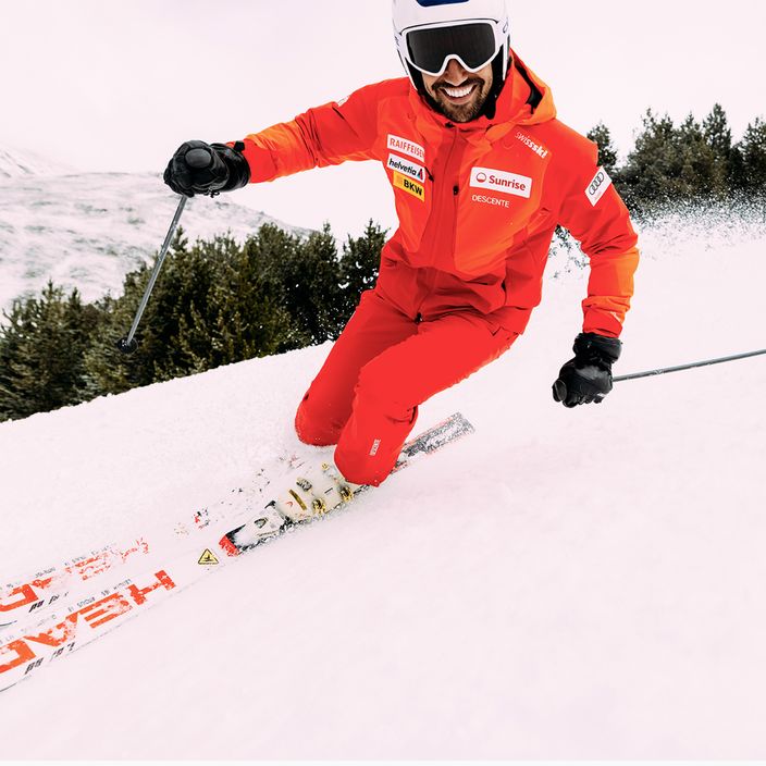 Men's Descente Swiss mandarin orange ski trousers 14