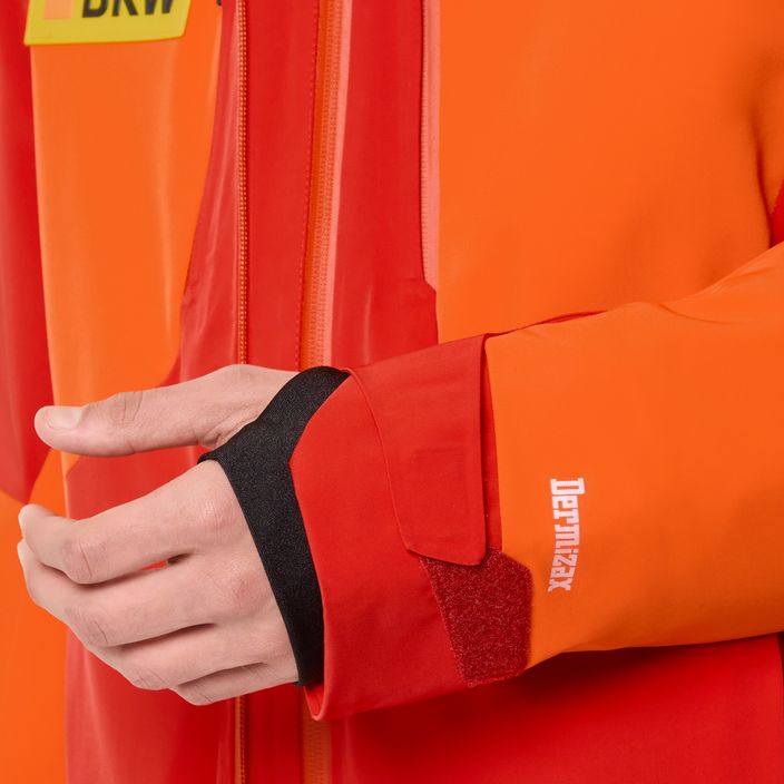 Men's Descente Swiss mandarin orange ski jacket 11