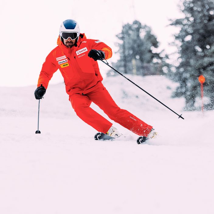 Men's Descente Swiss mandarin orange ski jacket 17