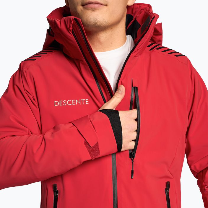 Men's ski jacket Descente Paddy electric red 4